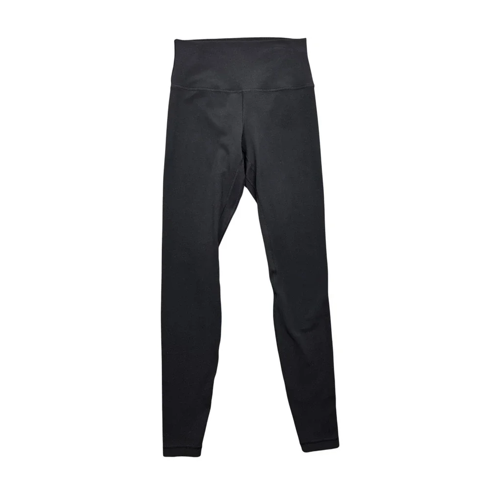 Lululemon Align High Rise Pant 31" Womens 8 Nulu Leggings Black W5CTJT - Picture 1 of 9